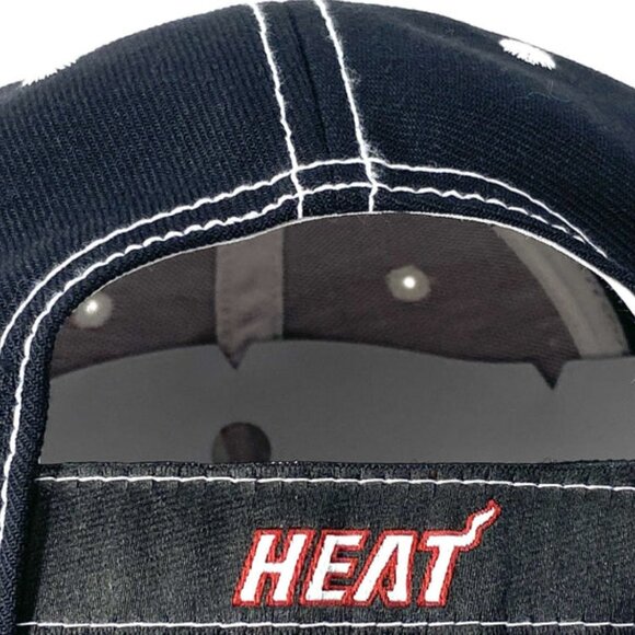 Miami Heat 2014 Adjustable Red & Black NOS Cotton Logo Cap - Picture 6 of 7